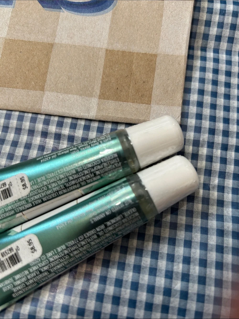 Bath & Body Works Gingham Fresh Mist & 2 Glosses